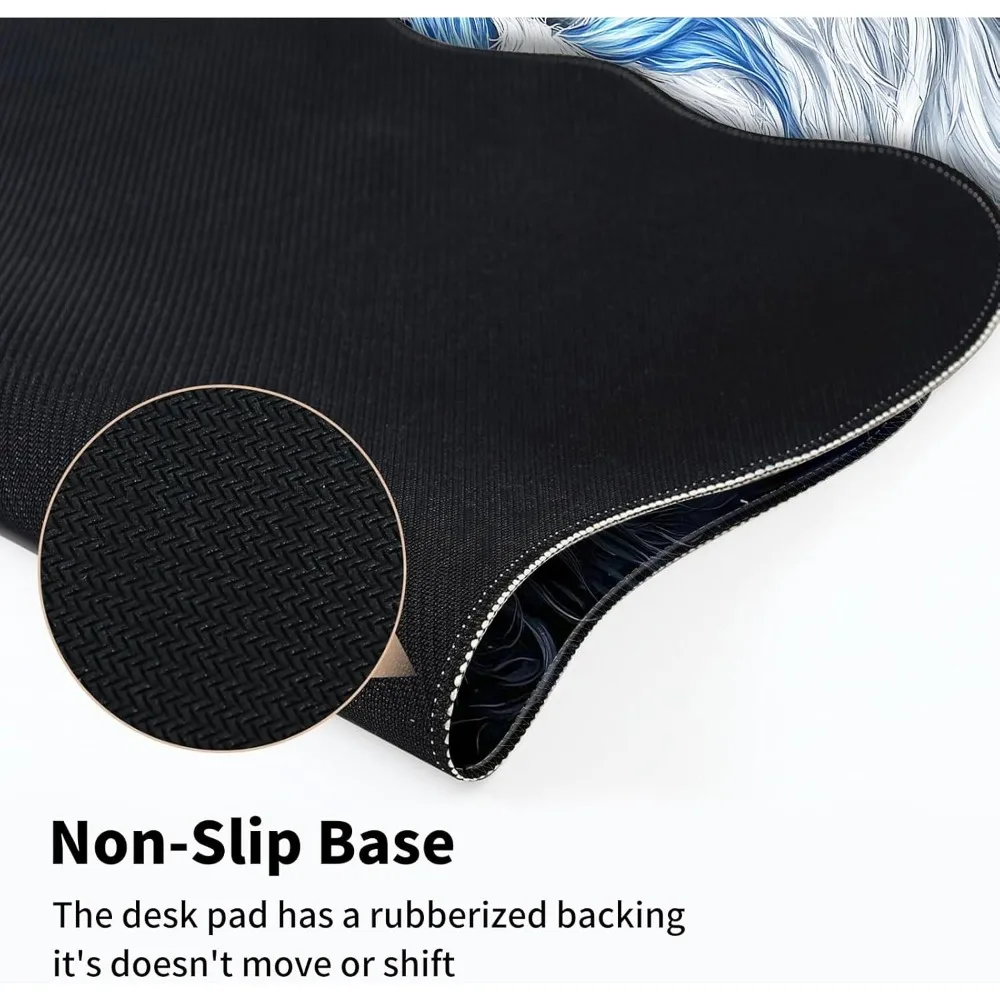 Tapete de mesa ergonômico com mouse pad e porta-copos, 11,8x9,4 polegadas, base de borracha preta, adequado para ratos e laptops