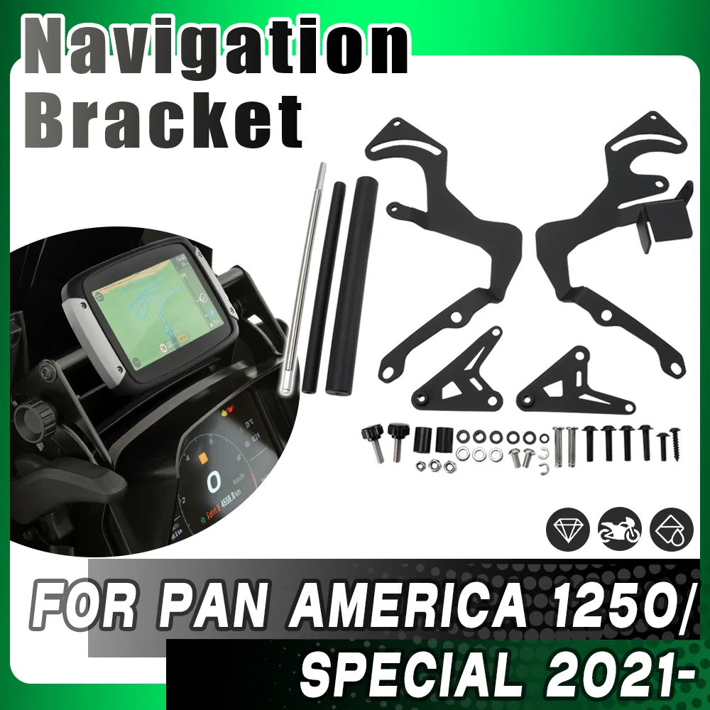 

New Windshield Navigation Bracket Phone Holder For Pan America 1250 Special PAN AMERICA 1250S 2021-UP Motorcycle Accessories