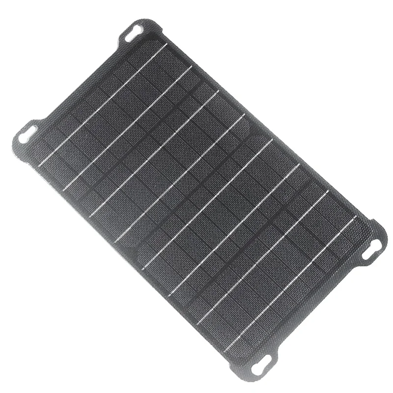 15W 5V/18V Solar Panel Polysilicon Panels Outdoor Solar Battery Charger Type-C USB DC Output for Mobile Phone Chargers A