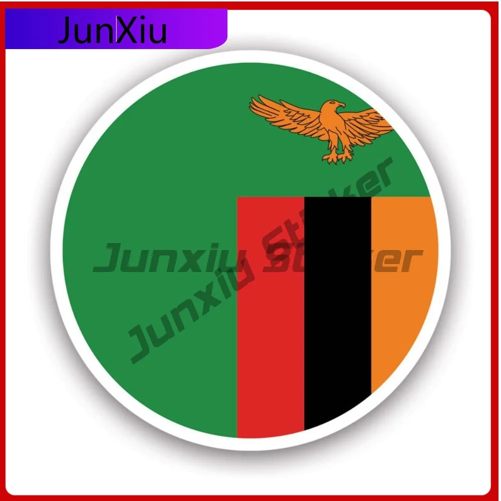Round Zambian Flag …
