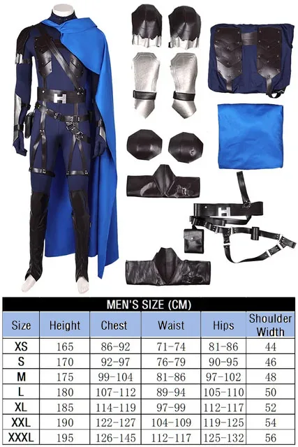 ชุดคลุมชุดคอสเพลย์ผู้หญิงการต่อสู้บนคลาวด์ Final Fantasy VII ชุดจั๊มสูทวิกผมเกิดใหม่ชุดป้องกันมือฮาโลวีนสำหรับผู้ชาย