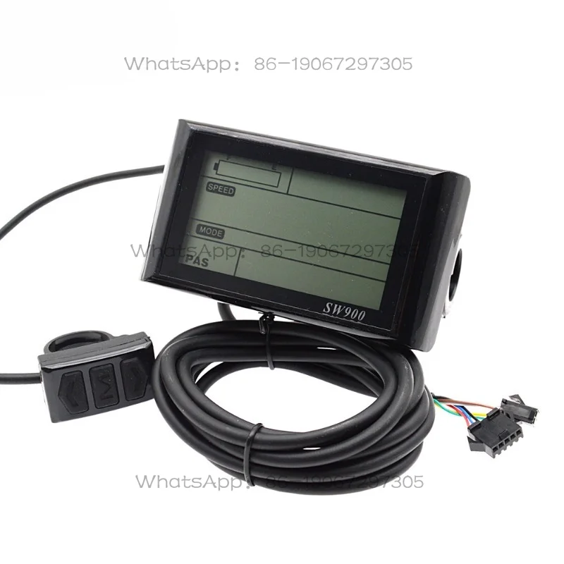 

Speed Control Instrument Conventional Ordinary Seven-core Electric Vehicle Display Mountain Bike Modification SW900LCD