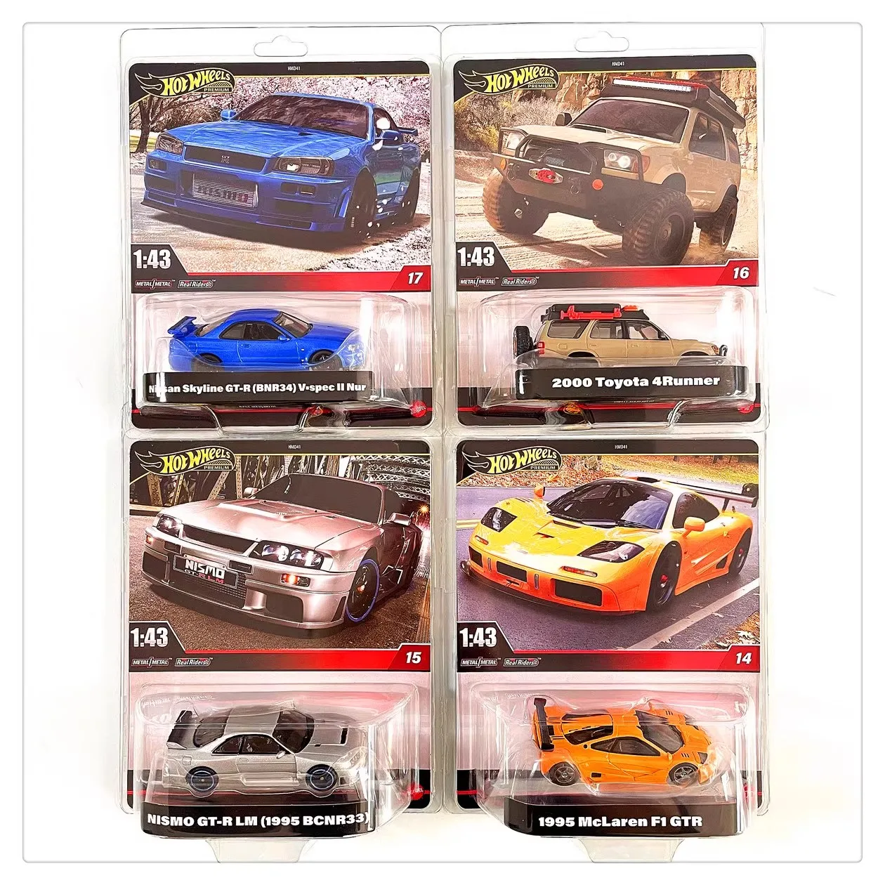 Hot Wheels Premium Car Models HW Car Culture Series Simlulation Cars 1/43 Collectible Model Decor Children Toys Birthday Gift