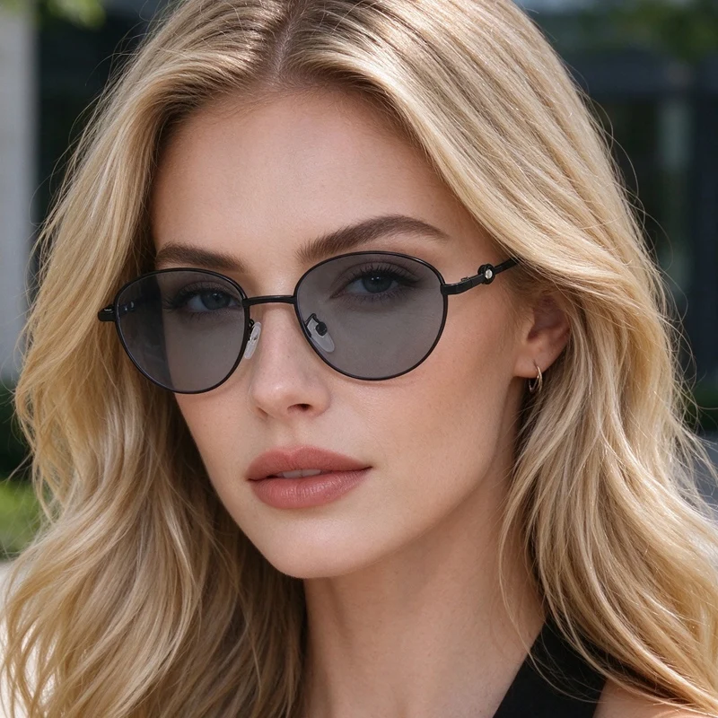SEAMERGO Men Women Prescription Glasses Unisex Fashion Cat Eye Customized Eyewear Retro 1.56 Index Single Version Glasses