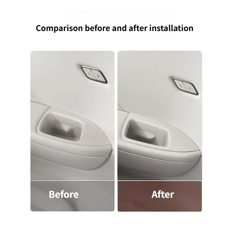 يصلح للجدار العظيم WEY Gaoshan 7/8/9 حامل الكأس الصف الثالث بطانة حماية من السيليكون المضادة للانزلاق واقية الداخلية وزارة الدفاع #4