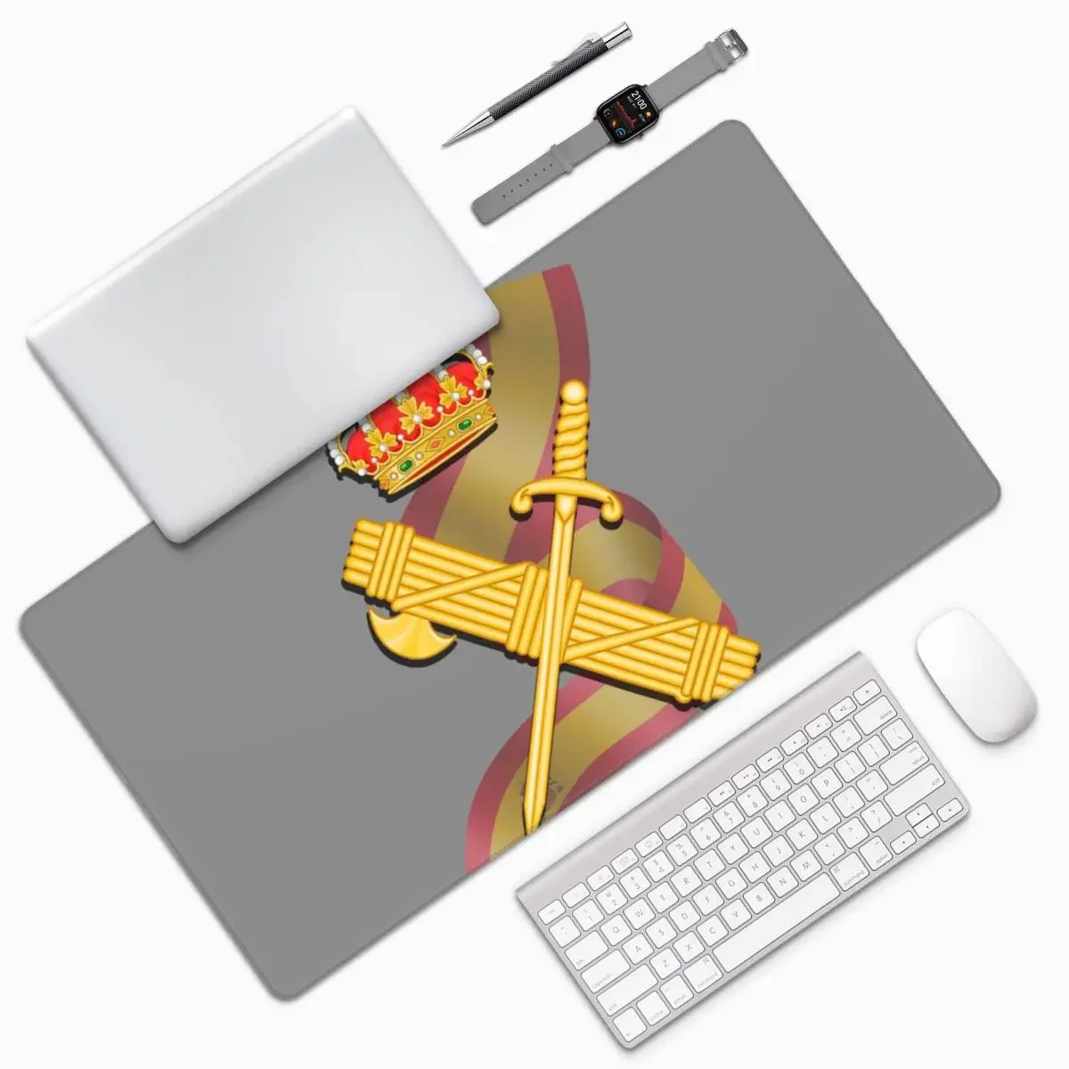Spanish Guard Civil Spain Flag Large Mouse Pad ComputerKeyboard Mouse Mat Gaming PC LaptopDesk Mat Office Accessories Table Mats