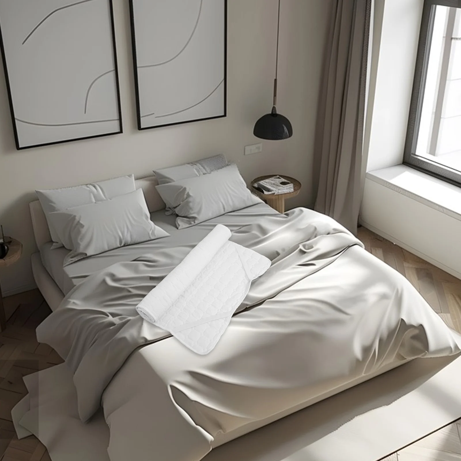 

Mattress Cover Soft Breathable Polyester Cotton Blend Anti Stain Dirt Resistant Machine Washable Home Hotel Protector