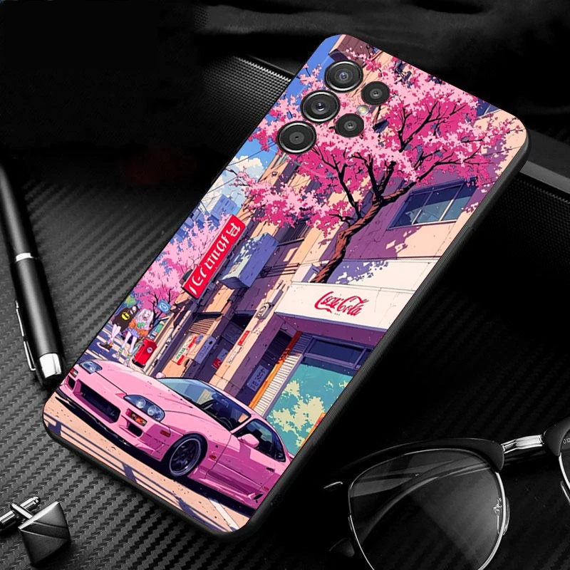 

Phone Case For Samsung Galaxy S25 S24 S23 S22 S21 Ultra S24 S23 S22 S21 S25 Plus S24 S20 FE Japan Car Anime