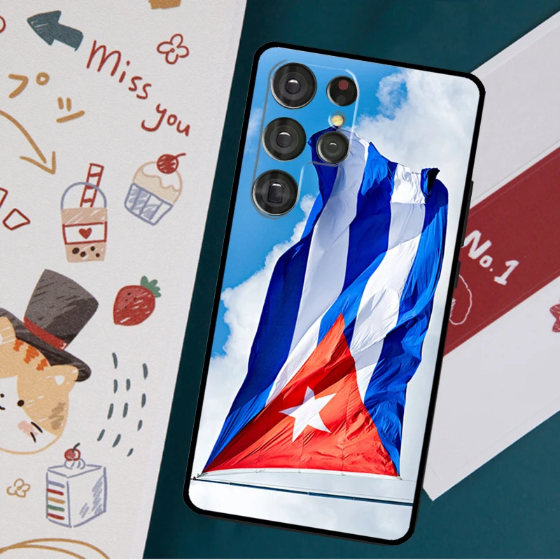 Cuba flag Art Case For Samsung Galaxy S23 S21 S22 Ultra Plus S20 FE Note 20 Note 10 S8 S9 S10 Plus Cover