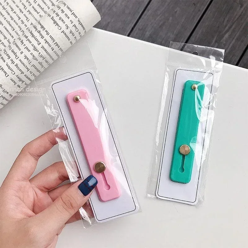 Universal Phone Hand Band Bracket Silicone Phone Holder Finger Ring Push Pull Grip Stand  Sticker Phone Holder