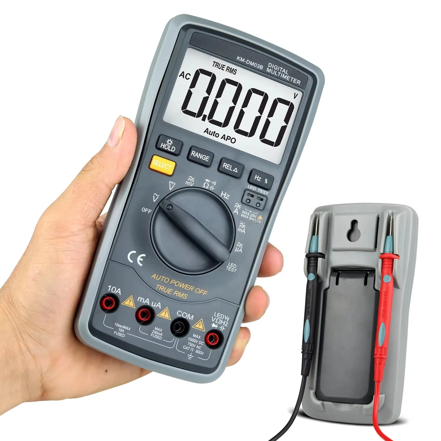 

Hot Sale 6000 Counts Maintenance Instrument DC/AC Square-wave Output True RMS Electronic Industrial Multimeters