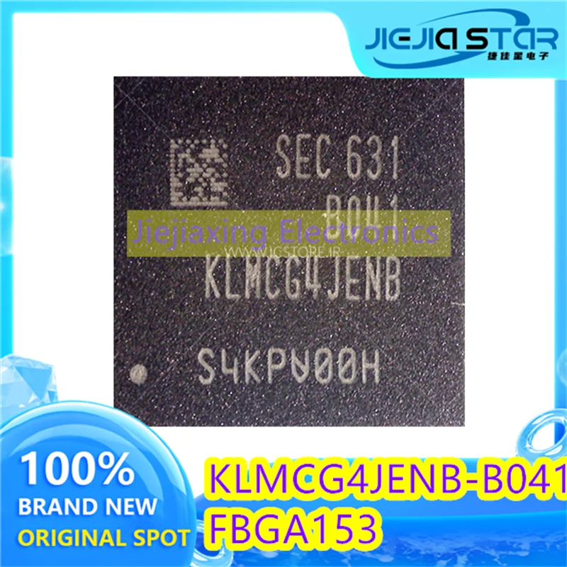 KLMCG4JENB-B041 KLMCG4JENB EMMC 5.1 버전, 64GB 메모리 153 볼, 100% 브랜드, 우수한 품질의 전자 제품, 1 개 20 개