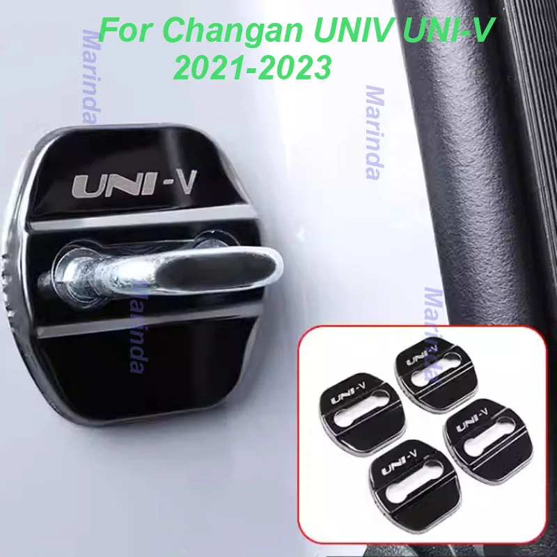 

Защитный чехол для автомобильного дверного замка Changan UNIV UNI-V 2020-2022, нержавеющая сталь, аксессуары для стайлинга, износостойкая отделка