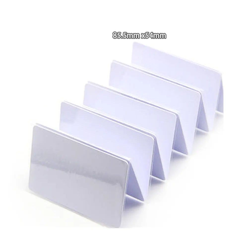 10pcs Blank Card  Thermosensitive PVC Cards Two Side Cover Film Use Card Printer Make Super Market Member /Company Card.Etc