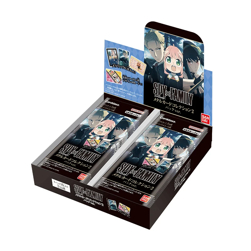 Bandai Spy X Family Cards Japan Genuine Metal Collector Card Collector\'S Card Rare Cards Gifts Surprise Collection Giveaways