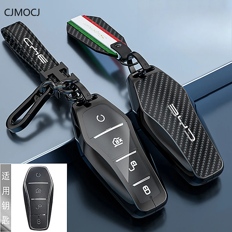 

Premium Key Fob Cover for BYD Qin Plus/Dolphin/Seal/Seagull/Tang/Song Plus/Yuan - Protective Case Keybag (2022-2024 Models)