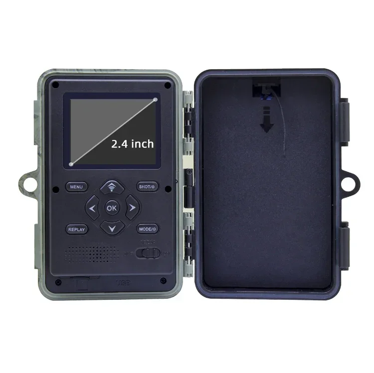 2024 4K 4g  2.4 inch screen mini wildlife trail camera night vision vivid video sd card camera hunting