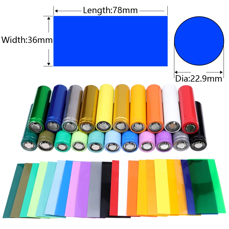 100/500pcs 21700 프리컷 배터리 랩 열수축 - Shrink Sleeve Pvc 리뷰 및 가격