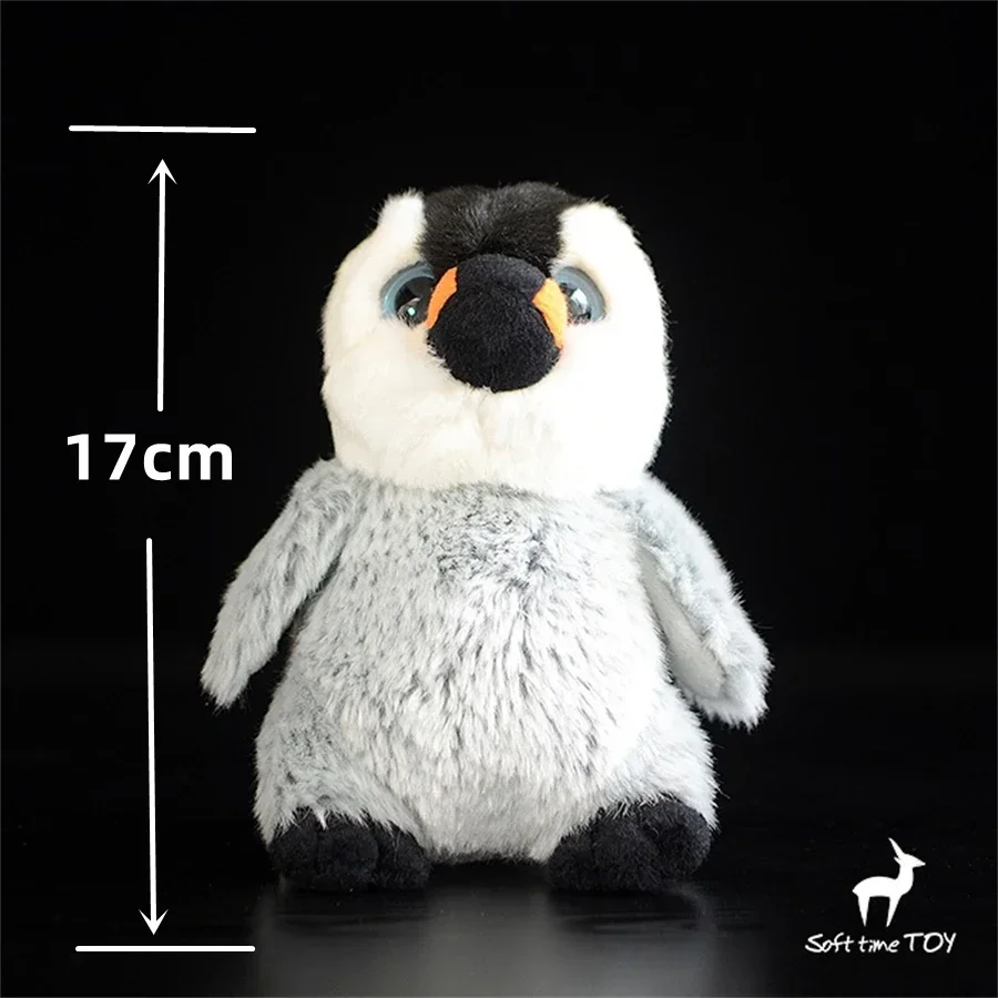 Realistic Baby Penguin Plush Toy King Penguin Plushie Lifelike Penguin chick Stuffed Animal Simulation Doll Gift Collectors