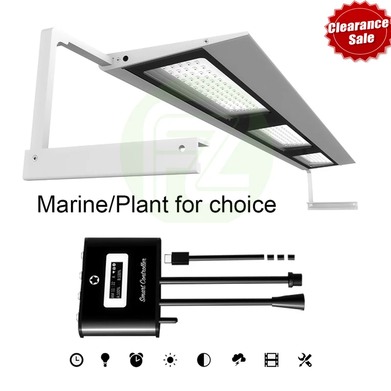 

Aquarium MicMol Aquarium Full Spectrum Led Light for Aquacping Tanks Fresh/Marine for Choice