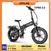 Vitilan I7 Pro 3.0 Foldable Adult Electric Bike,women's ebike 750W Motor, 48V20Ah Battery 20 Inch Men's Electric Bicycle