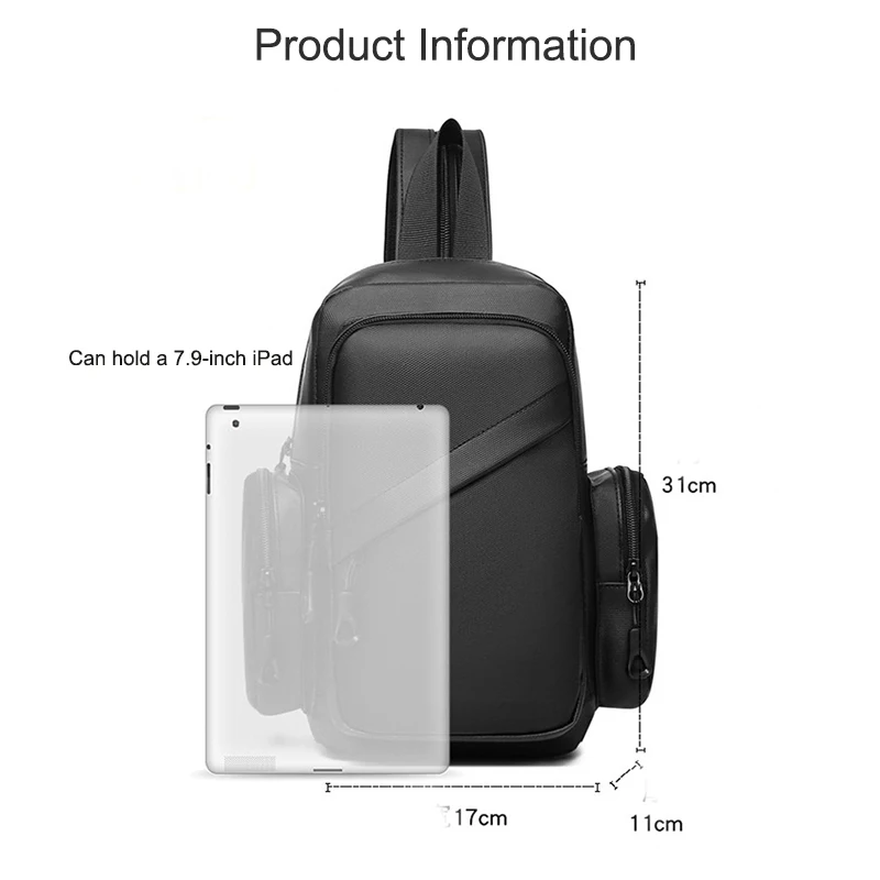 Geestock للتحويل حقيبة كروسبودي 2 In1 حقيبة ظهر ذات حمالة صغيرة للسفر المشي لمسافات طويلة سعة كبيرة الرجال حقيبة صدر للرجال حقيبة يومية عادية #2