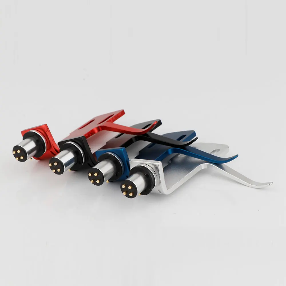 1 قطعة ذراع خرطوشة فونو العالمي LP مشغل تسجيلات لاقط الفينيل الفونوغراف القرص الدوار استبدال غطاء الرأس مع 4 خطوط