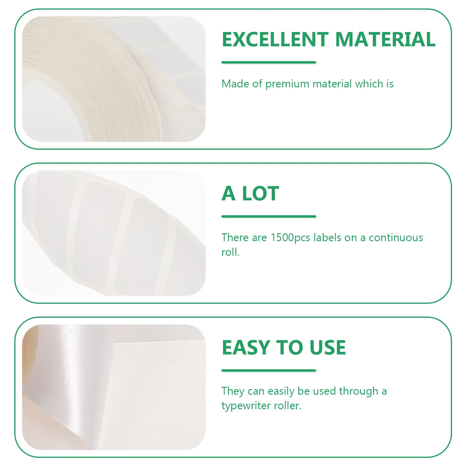 3000Pcs Test Tube Labels Self Adhesive White Paper Stickers for Lab Office Home School Self Adhesive Labels