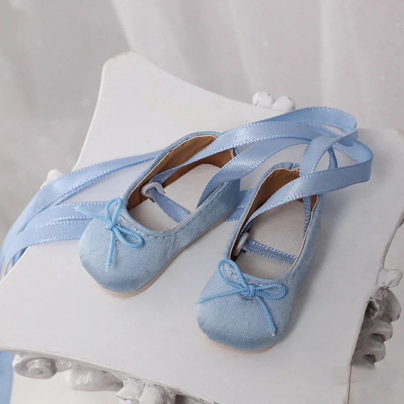 1/6 sapatos de boneca bjd feitos à mão 4.6cm * 2.1cm boneca princesa sapatos de balé sapatos de dança para dollfie sonho meados dk soom dod dollmore luts