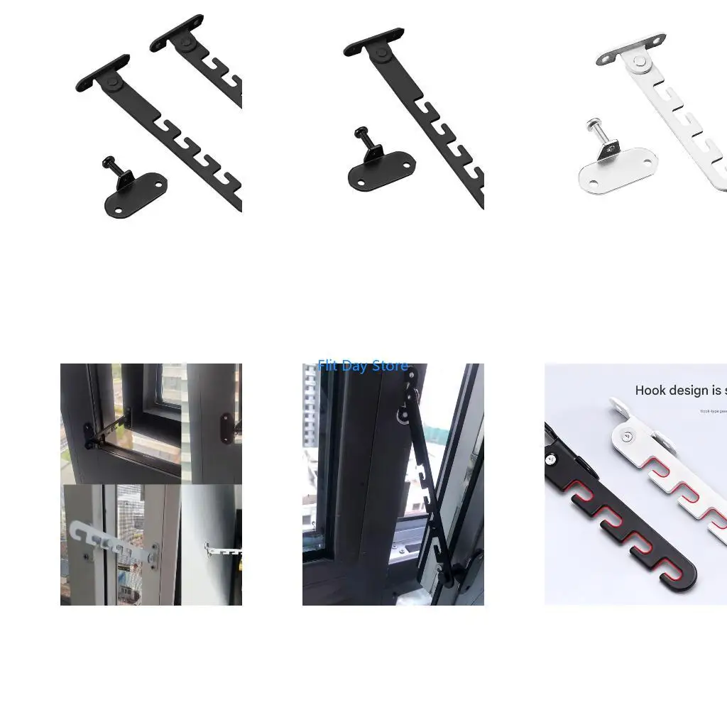 F92C Carbon Steel Window Safety Lock Hardware for Adjusting Window Opening