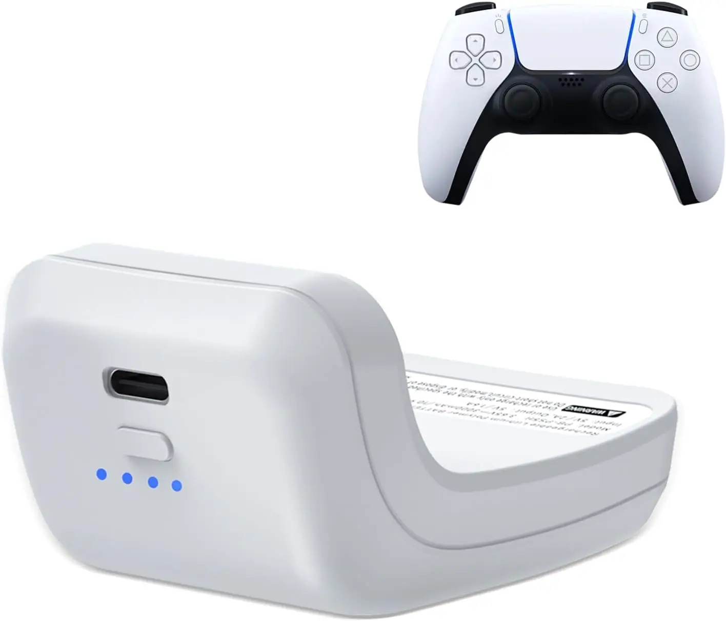 UWayor 3000mAh PS5 컨트롤러 외장 배터리, Sony PlayStation5 DualSense LIP1708 CFI-ZCT1W용 교체 배터리 익스텐더