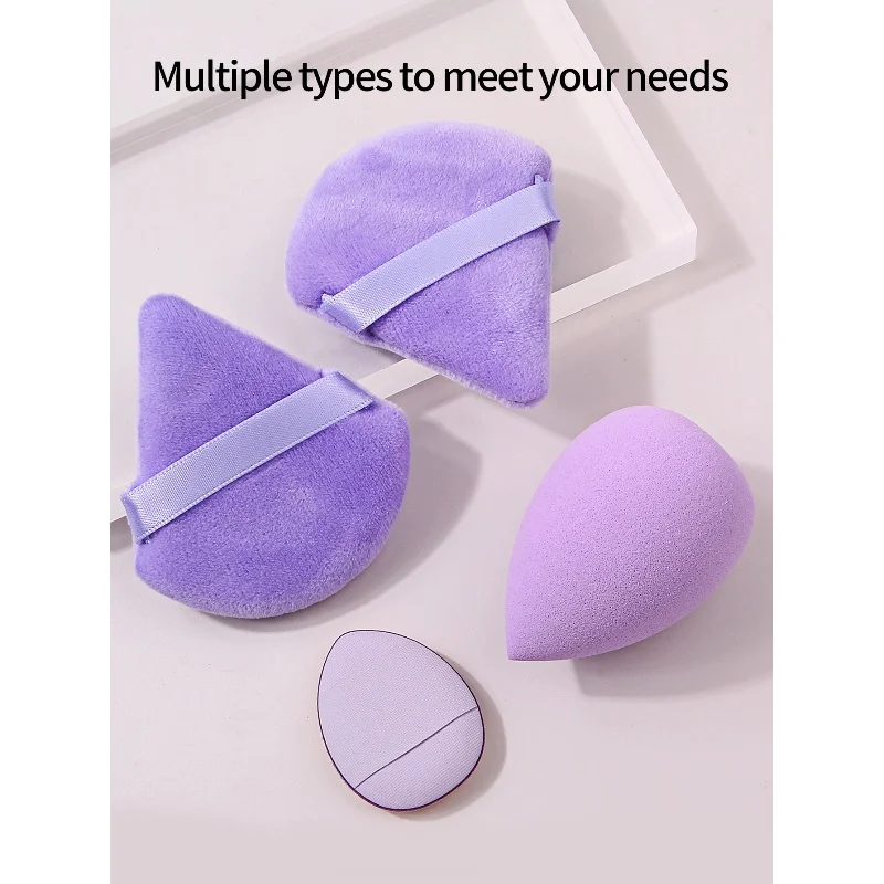 ドリフトボトル12個、スーパーソフトスポンジパウダーパフ、女性用のドライとウェットの両用メイクアップと美容ツール