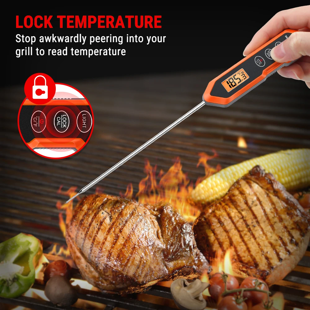 ThermoPro TP15H Backlight Waterproof 13.7CM Long Probe Fast Reading Digital Kitchen Cooking Oven Grill BBQ Meat Thermometer