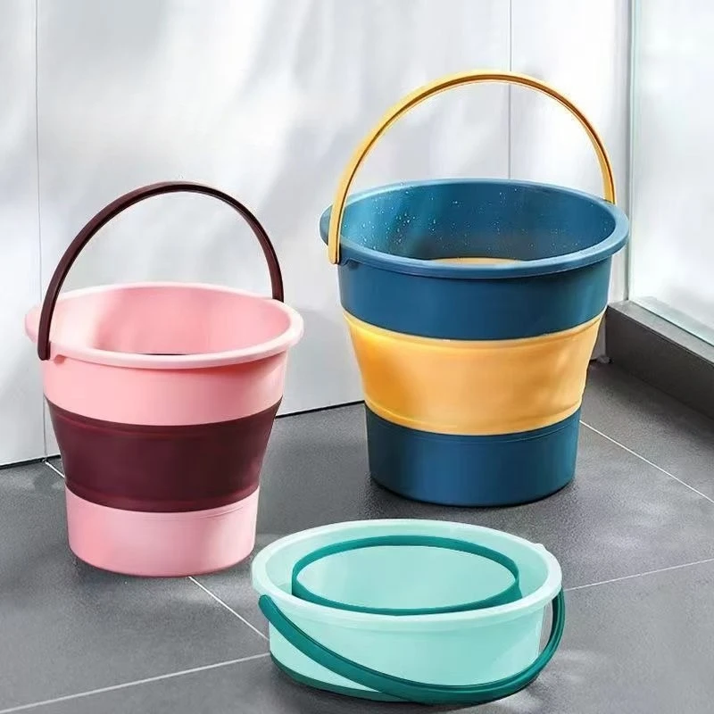 

Folding Portable Water Bucket Car Mounted Outdoor Fishing Tools Plastic Bucket Outdoor Camping Student Dormitory Household Items