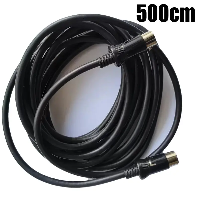 FULL-Car Audio 13 Pin Din Male To Male Cable 5 Meter- For Clarion Radio, For Kenwood Radio, For Long Lasting Signal Quality