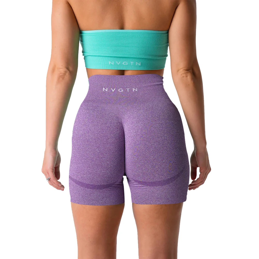 NVGTN Scrunch Shorts Seamless High Waisted Contour Gym Yoga Biker Shorts For Womens Yoga Fitness Running Shorts