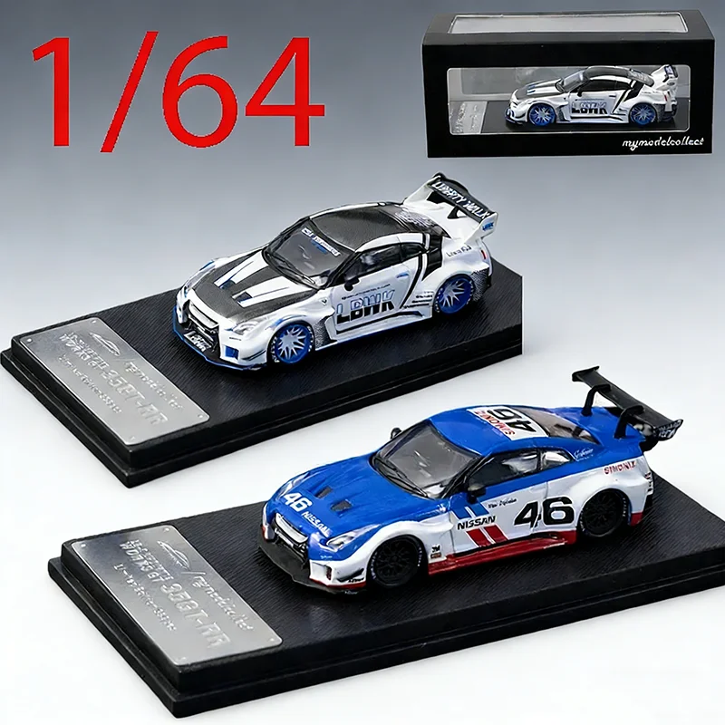 

Hot Sale MC 1/64 Scale 35GT-RR Modified Nissan GT-R R35 LB Widebody Realistic Diecast Alloy Car Model Collectible Ornament