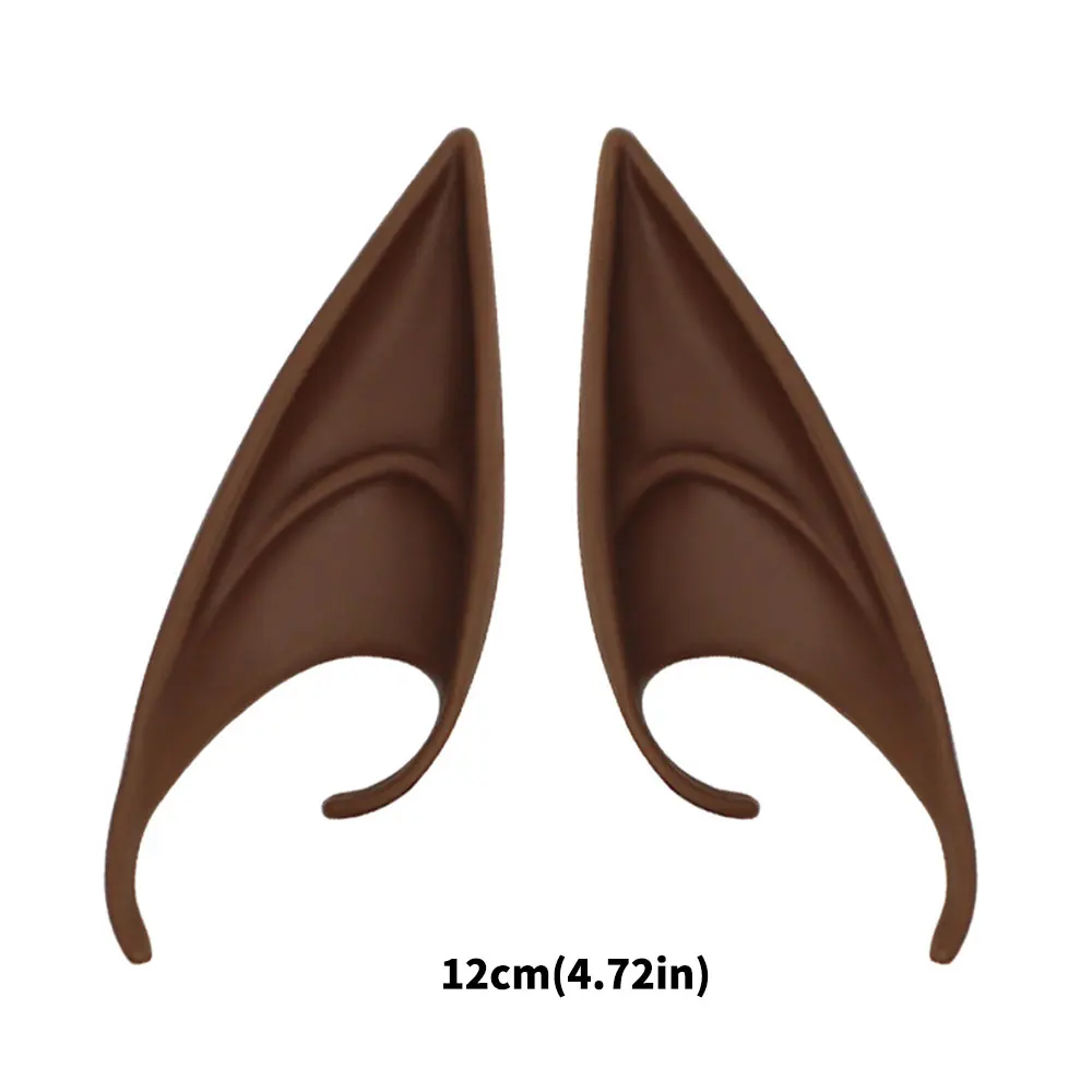 Halloween Cosplay Requisiten Elfenohren Gefälschte Ohren Zähne Reißzähne Vampir Latex Weiche Spitze Geheimnisvolle Feenohren Partyzubehör – Detail 6