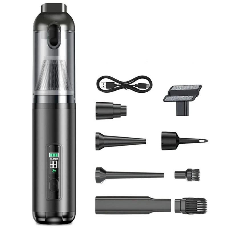 [NEW!A38F】 Mini Vacuum Cleaner Portable Cordless Handheld With 16000Pa Suction, Ideal For Small Jobs In Car, Office,