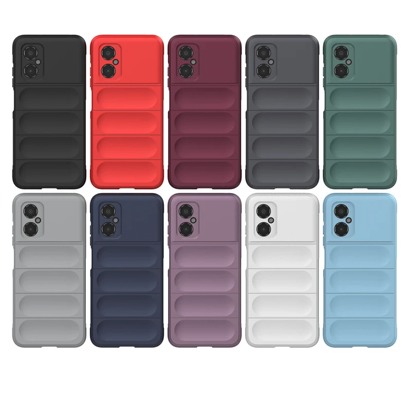 For Xiaomi Poco M4 5G Case Cover For Poco M4 5G Capas Shockproof Rubber Phone Bumper Back Soft TPU For Fundas Poco M4 5G Cover