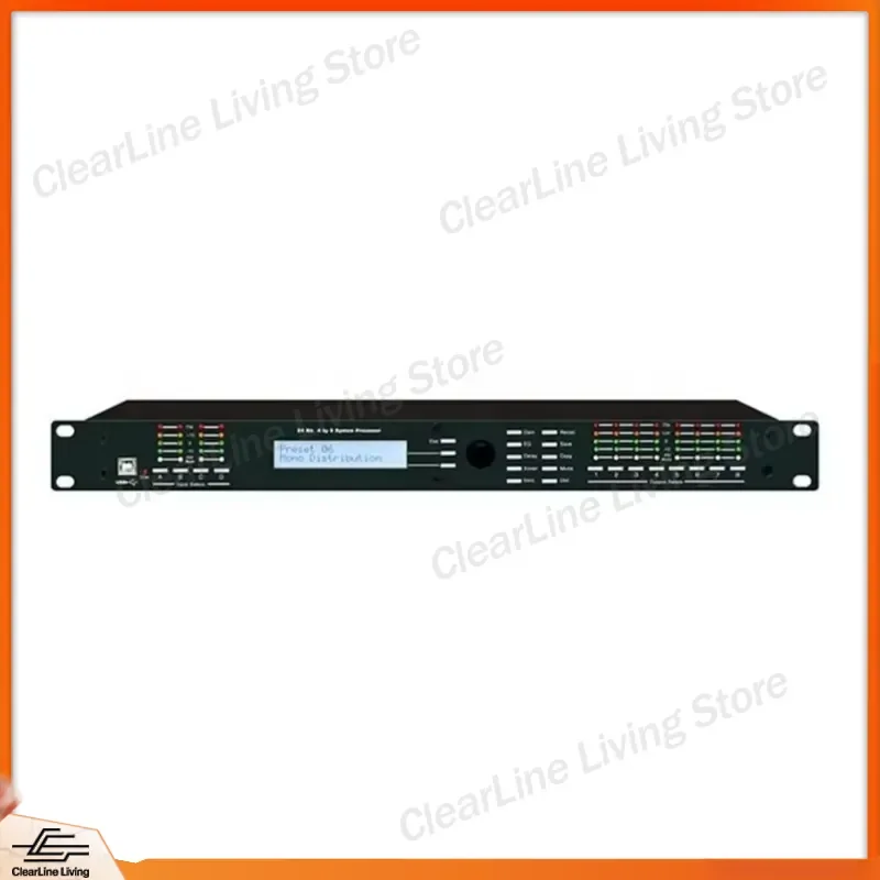 DSP480 Digital Audio Processor Professional Stage Equalizer Drive Rack System Sound Manager Feedback Suppressor for PA