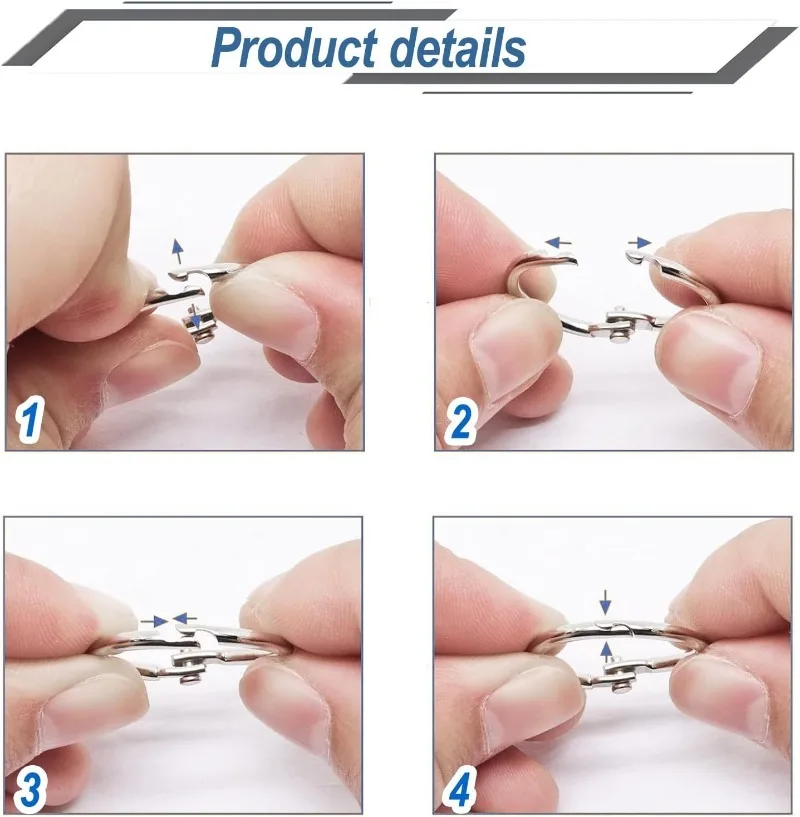 1-10PCS Metal Ring Binder Book Ring Photo Album Binding Ring for DIY Office Book Paper Open Loop Clasp Binding Supplies 38/50mm view 2