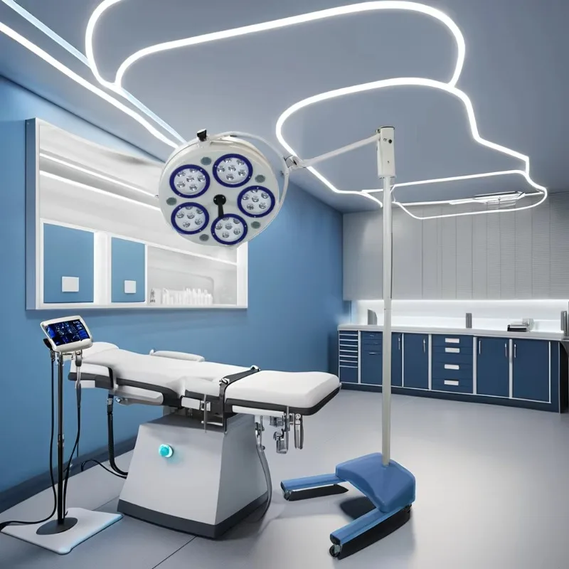 LED Veterinary Instrument Movable Vertical Shadowless Operating Lamp Surgical Theatres Vet Operating Lamp