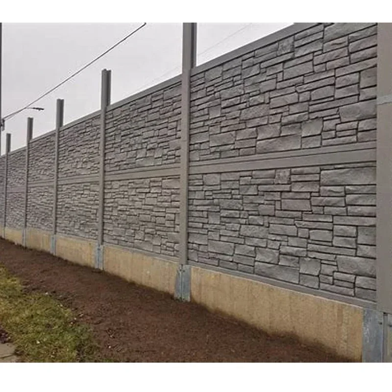 concrete post mould precast Courtyard garden concrete wall stone fence plastic mold