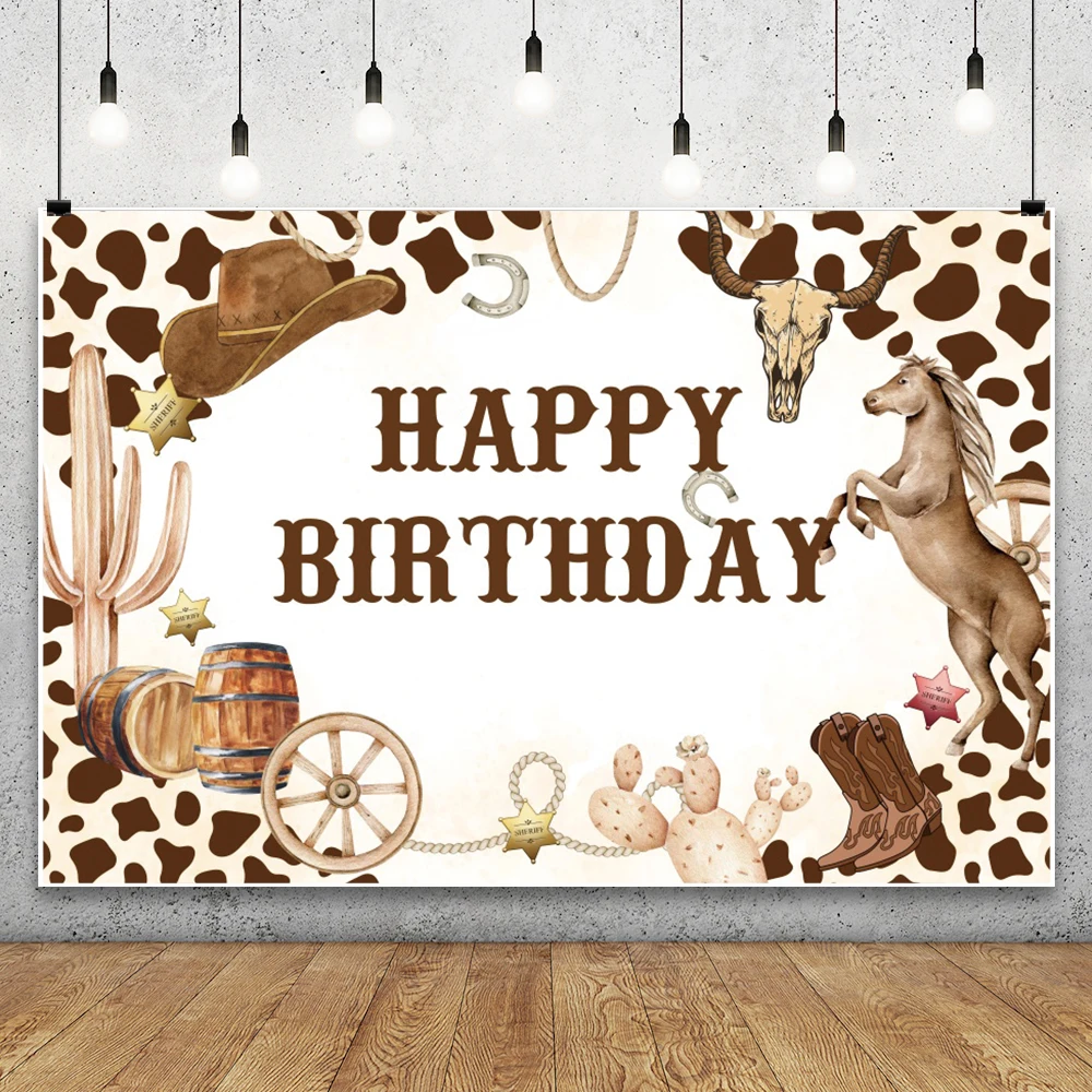 خلفية تصوير رعاة البقر الغربية أول روديو لاستحمام الطفل للأطفال في عيد الميلاد الأول، سرج مزرعة الحصان، خلفيات ديكور للحفلات