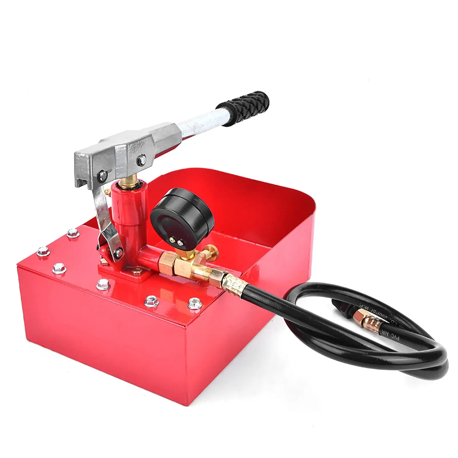 1000PSI 7MPa Manual Hydraulic Test Pump for  & for pressure Testing - Hand Tool for Water Testing