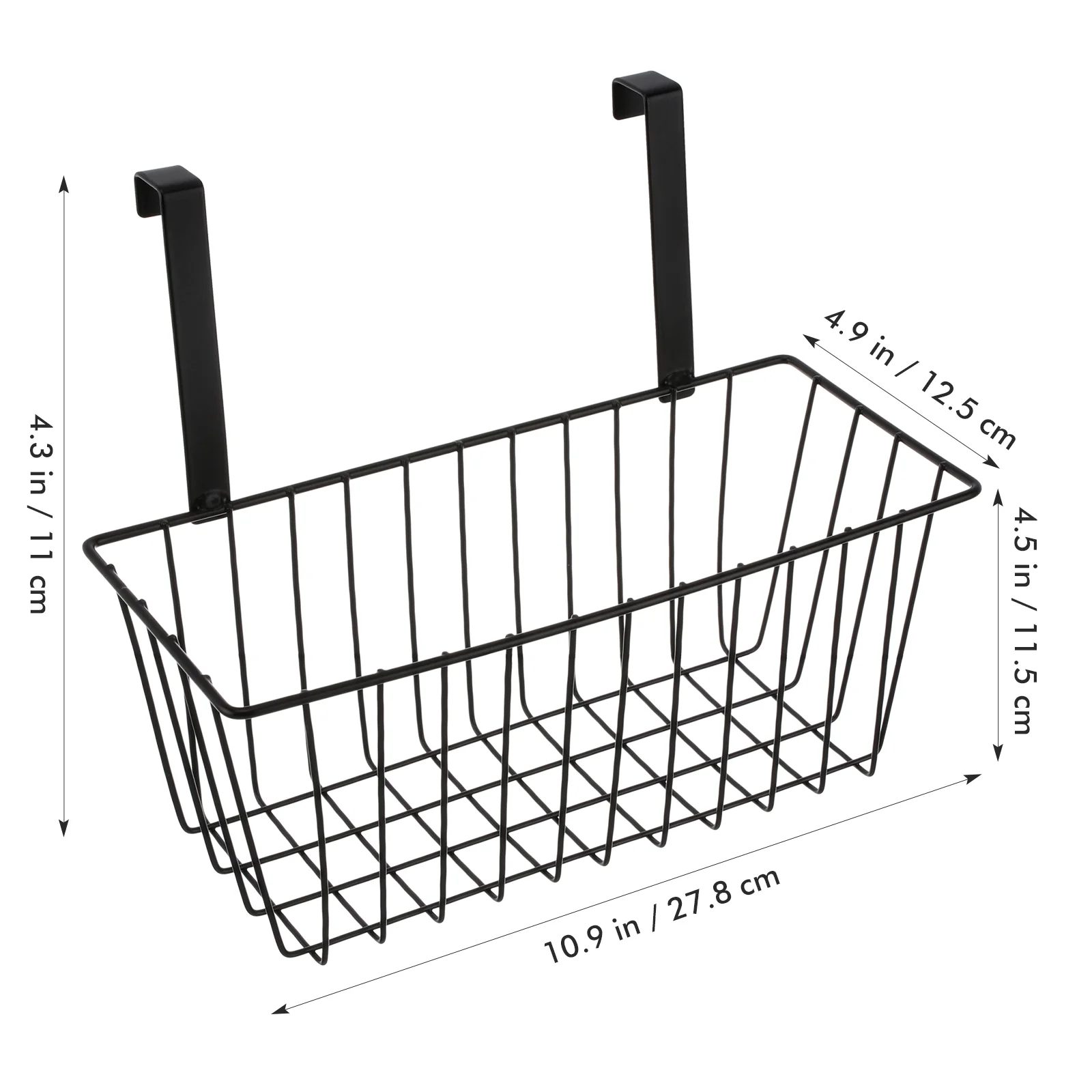 Storage Basket Hanging Student Flower Pot Fence Planter Holders Iron Pots for Shelves