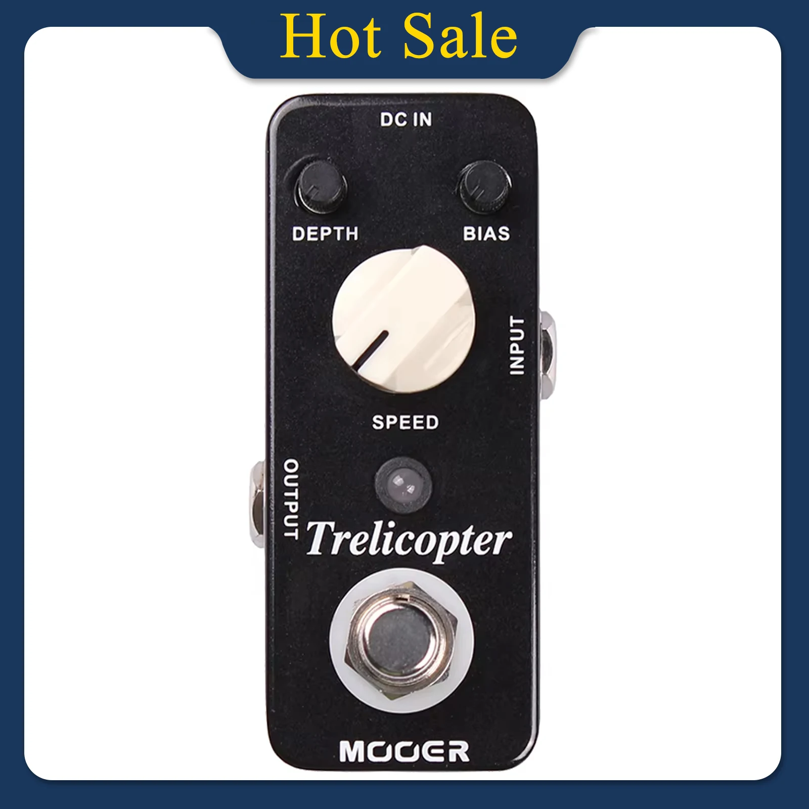MOOER Trelicopter Guitar Effect Pedal Micro Optical Tremolo Classic Optical Effect Tremolo Synthesizer Pedal Guitar Accessories