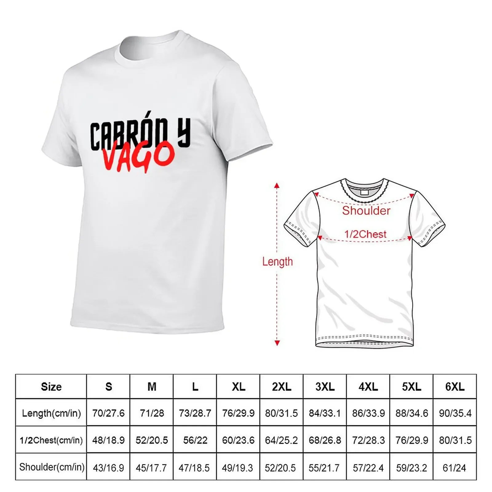 CABRON Y VAGO T-Shirt vintage Blouse customs design your own mens graphic t-shirts hip hop