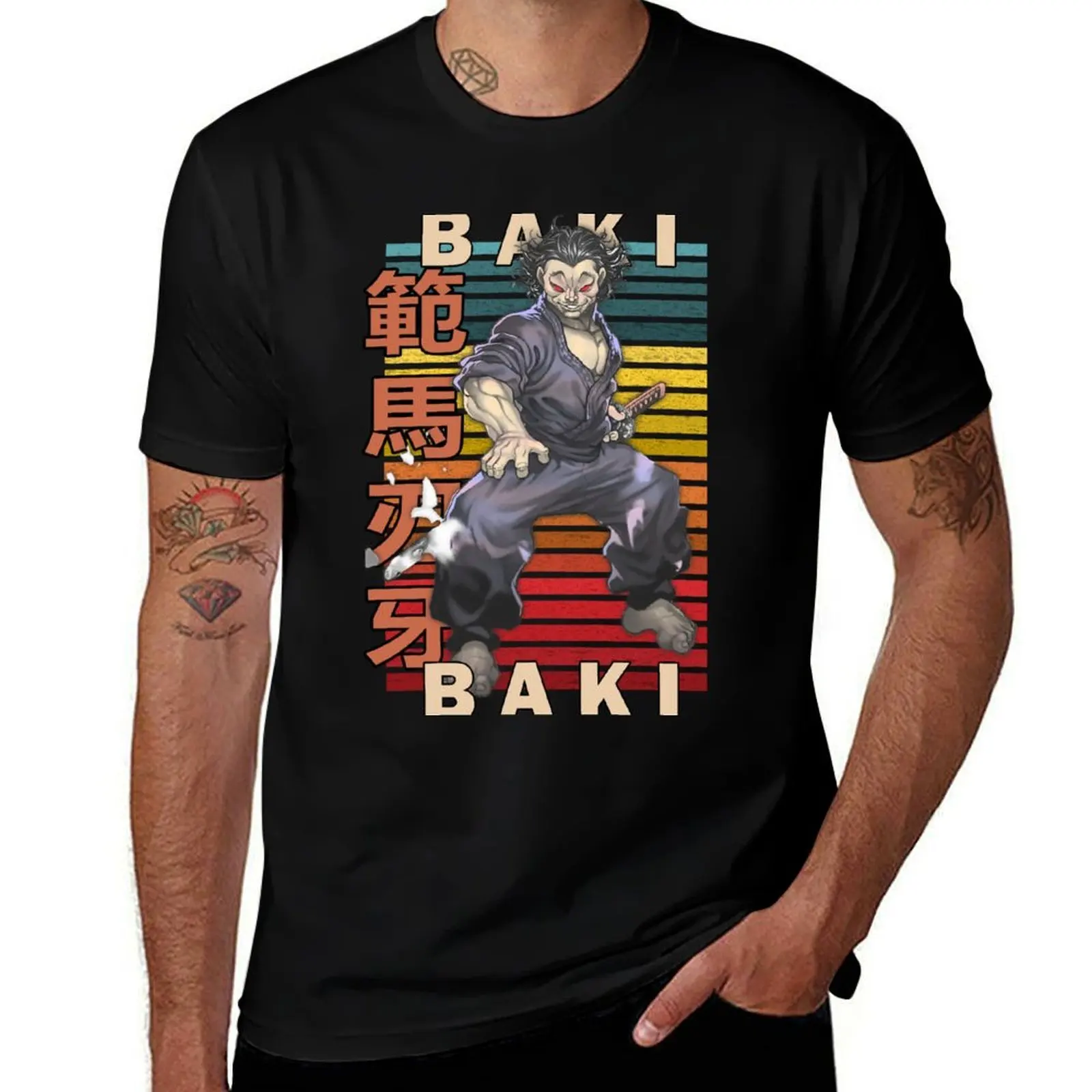 

Musashi Miyamoto Baki the Grappler Design T-Shirt man t shirts graphic graphic t shirts for man man t shirts cotton T-Shirt